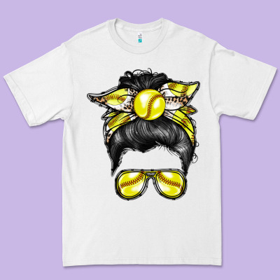 Softball Mom Premium Tee Designed By Racoondesign
