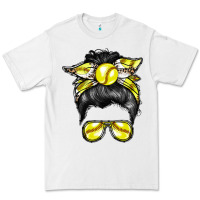 White softball mom Premium Tee - RacoonDesign