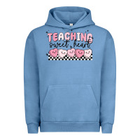 Pigment Pebble Blue teaching sweetheart Urban Hoodie - MaliasSmallBusiness