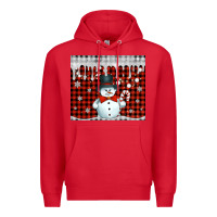 Red christmas snowman tumbler Premium Hoodie - Jasminsmagicworld