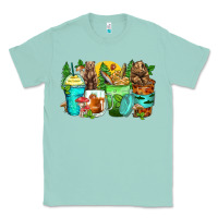 Seafoam bear coffee cups Classic Tee - Zillion Design Studio