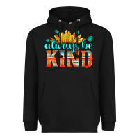 Black always be kind Heavyweight Hoodie - HRA Design Shop
