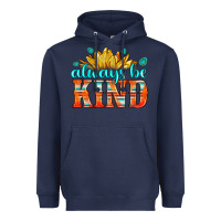 Navy always be kind Heavyweight Hoodie - HRA Design Shop