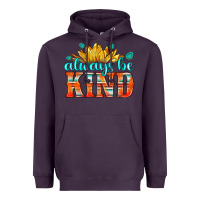 Plum always be kind Heavyweight Hoodie - HRA Design Shop