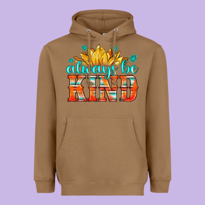 Always Be Kind Heavyweight Hoodie Designed By Hra Design Shop