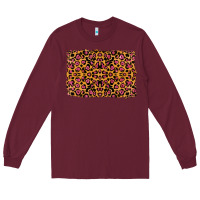 Burgundy leopard glitter background Long Sleeve Tee - RanaPortraitStore
