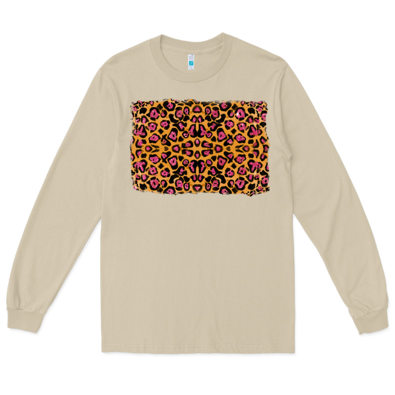 Leopard Glitter Background Long Sleeve Tee by RanaPortraitStore | Teevron