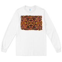 White leopard glitter background Long Sleeve Tee - RanaPortraitStore