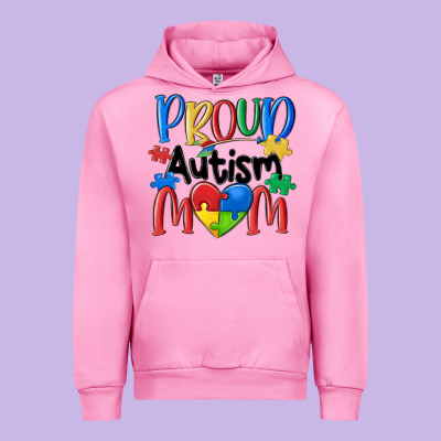 Proud Autism Mom Urban Hoodie Designed By Maliassmallbusiness