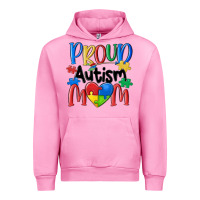 Fuchsia Pink proud autism mom Urban Hoodie - MaliasSmallBusiness