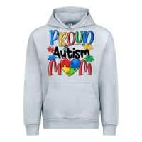 Heather Grey proud autism mom Urban Hoodie - MaliasSmallBusiness