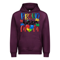 Mauve Wine proud autism mom Urban Hoodie - MaliasSmallBusiness