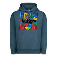 Pigment Midnight Navy proud autism mom Urban Hoodie - MaliasSmallBusiness