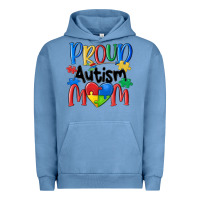 Pigment Pebble Blue proud autism mom Urban Hoodie - MaliasSmallBusiness