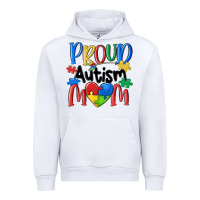 White proud autism mom Urban Hoodie - MaliasSmallBusiness