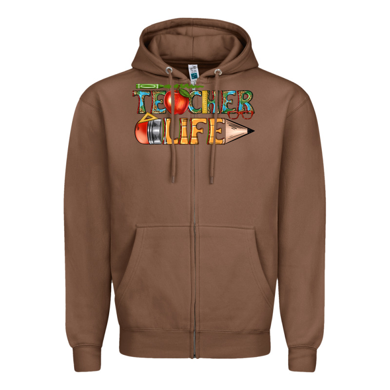 Teacher Life Zipper Hoodie by texasbilliewilder | Teevron