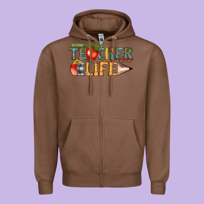 Zipper Hoodie teacher life