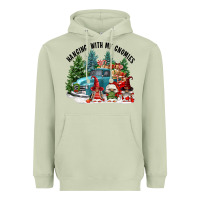 Matcha hanging with my gnomies Heavyweight Hoodie - FaDigitalArtStudio