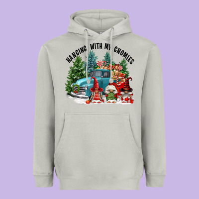 Hanging With My Gnomies Heavyweight Hoodie Designed By Fadigitalartstudio