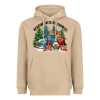Mushroom hanging with my gnomies Heavyweight Hoodie - FaDigitalArtStudio