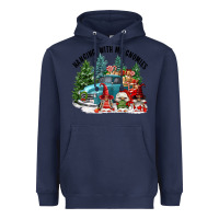 Navy hanging with my gnomies Heavyweight Hoodie - FaDigitalArtStudio