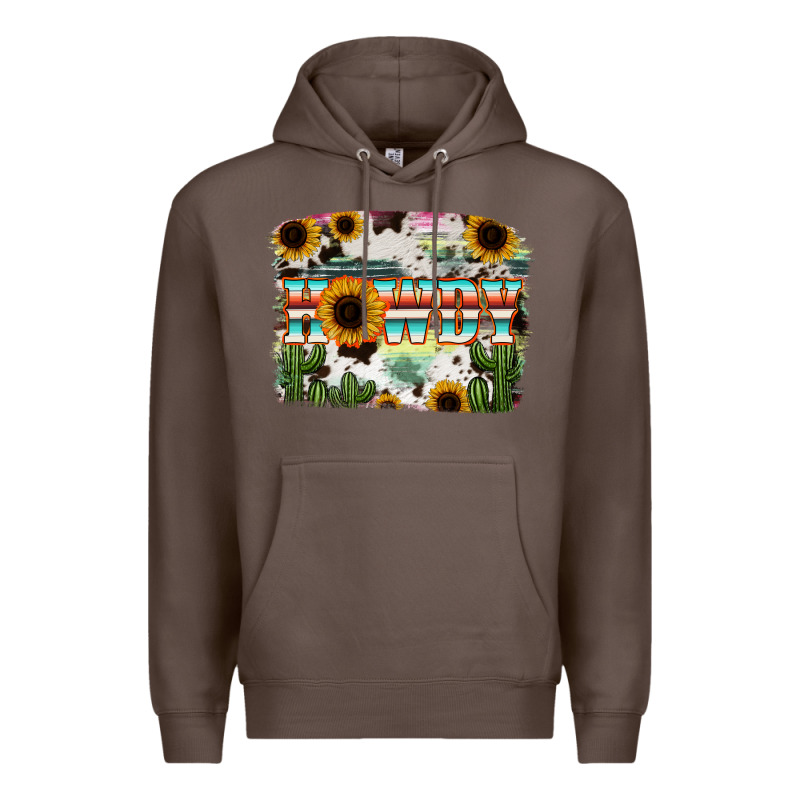Howdy Serape And Sunflower Premium Hoodie by RanaPortraitStore | Teevron