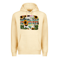 Pina Colada Howdy Serape And Sunflower Premium Hoodie - RanaPortraitStore
