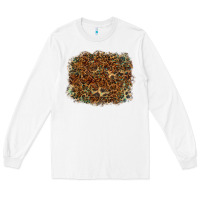 White leopard tooled leather turquoise Long Sleeve Tee - RanaPortraitStore