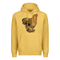 Antique Gold Cochin Chicken Premium Hoodie - LillyAllenDesigns