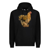 Black Cochin Chicken Premium Hoodie - LillyAllenDesigns