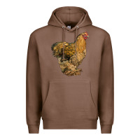 Chestnut Cochin Chicken Premium Hoodie - LillyAllenDesigns