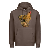 Coffee Cochin Chicken Premium Hoodie - LillyAllenDesigns