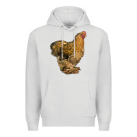 Dove Grey Cochin Chicken Premium Hoodie - LillyAllenDesigns