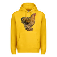 Lemon Cochin Chicken Premium Hoodie - LillyAllenDesigns