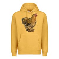 Mustard Cochin Chicken Premium Hoodie - LillyAllenDesigns