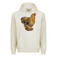 Oatmeal Heather Cochin Chicken Premium Hoodie - LillyAllenDesigns