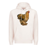 Pale Pink Cochin Chicken Premium Hoodie - LillyAllenDesigns