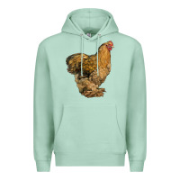 Seafoam Cochin Chicken Premium Hoodie - LillyAllenDesigns
