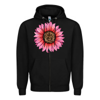 Black valentine's day sunflower Zipper Hoodie - RanaPortraitStore