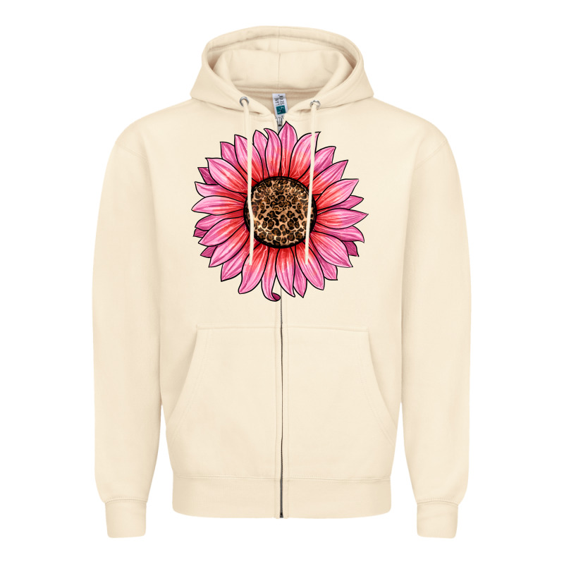 Valentine's Day Sunflower Zipper Hoodie by RanaPortraitStore | Teevron