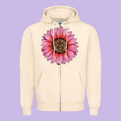 Zipper Hoodie valentine's day sunflower
