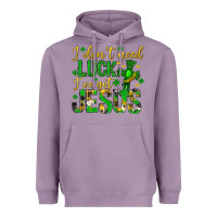 Lavender i dont need luck ive got jesus st. patricks day Heavyweight Hoodie - Neo Western
