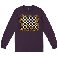 Plum racing leopard background Long Sleeve Tee - RanaPortraitStore