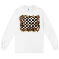 White racing leopard background Long Sleeve Tee - RanaPortraitStore