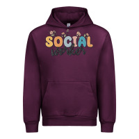 Mauve Wine social worker Urban Hoodie - MaliasSmallBusiness