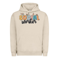 Pigment French Oak social worker Urban Hoodie - MaliasSmallBusiness