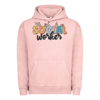 Pigment Salmon social worker Urban Hoodie - MaliasSmallBusiness