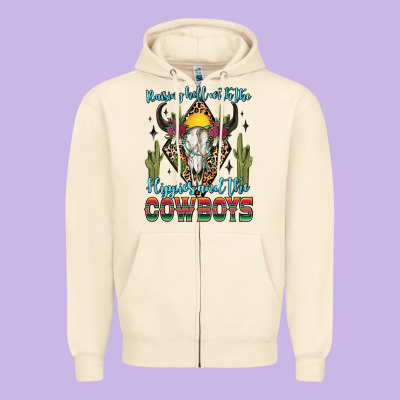 Zipper Hoodie raising hell with the hippies and the cowboys