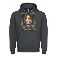 Smoke raising hell with the hippies and the cowboys Zipper Hoodie - Zillion Design Studio