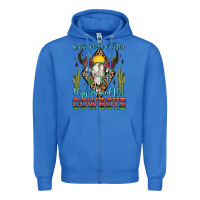 True Royal raising hell with the hippies and the cowboys Zipper Hoodie - Zillion Design Studio